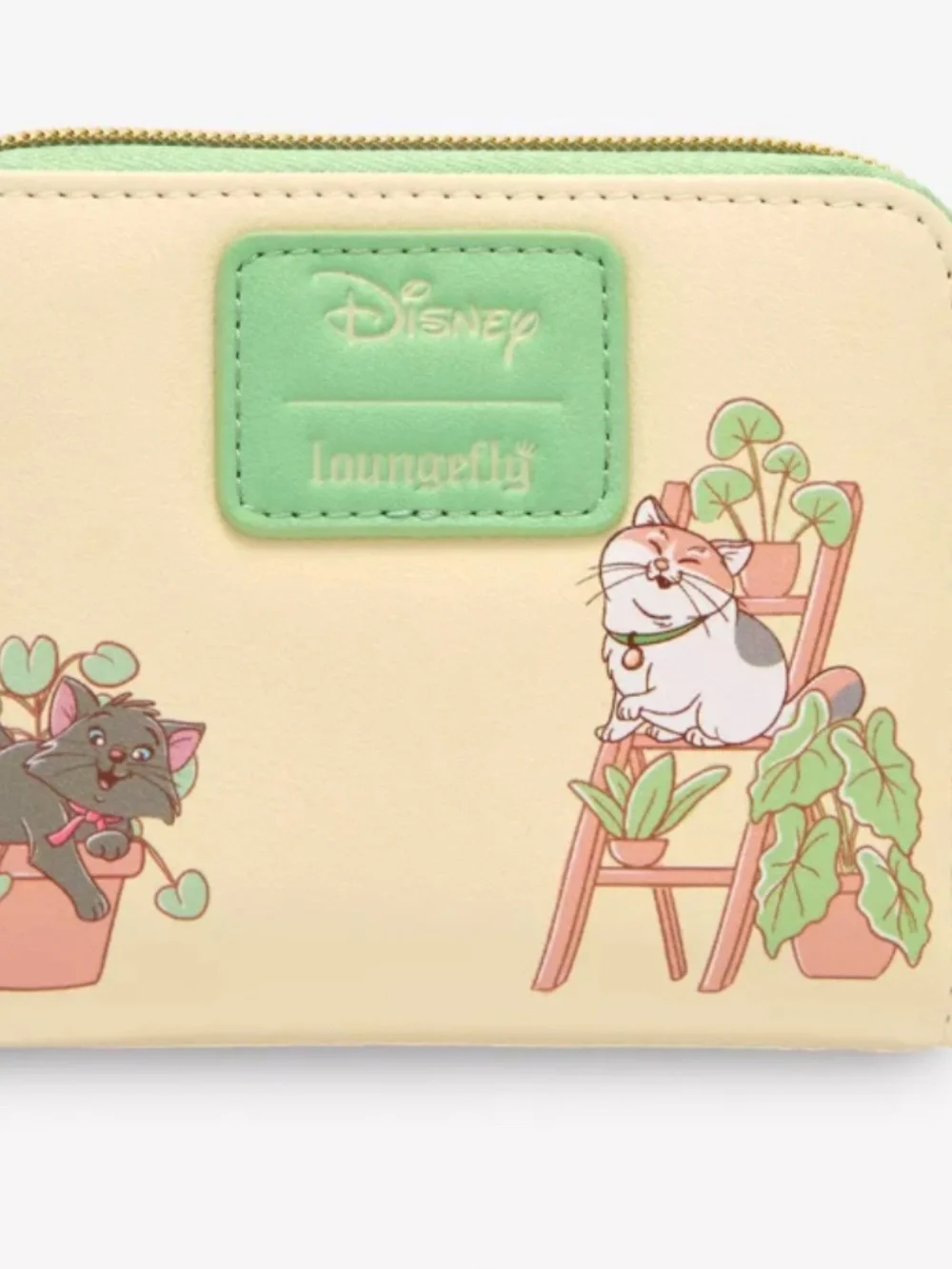 Loungefly Disney Cats & Plants Mini Zipper Wallet